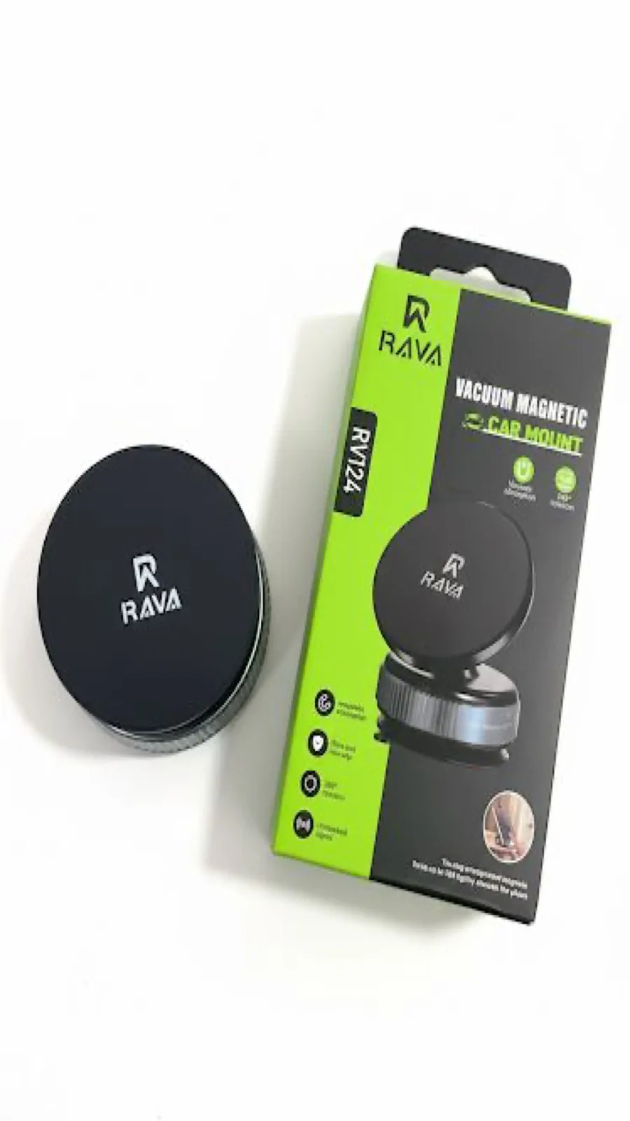 RAVA VACUUM MAGNETIC CAR MOUNT