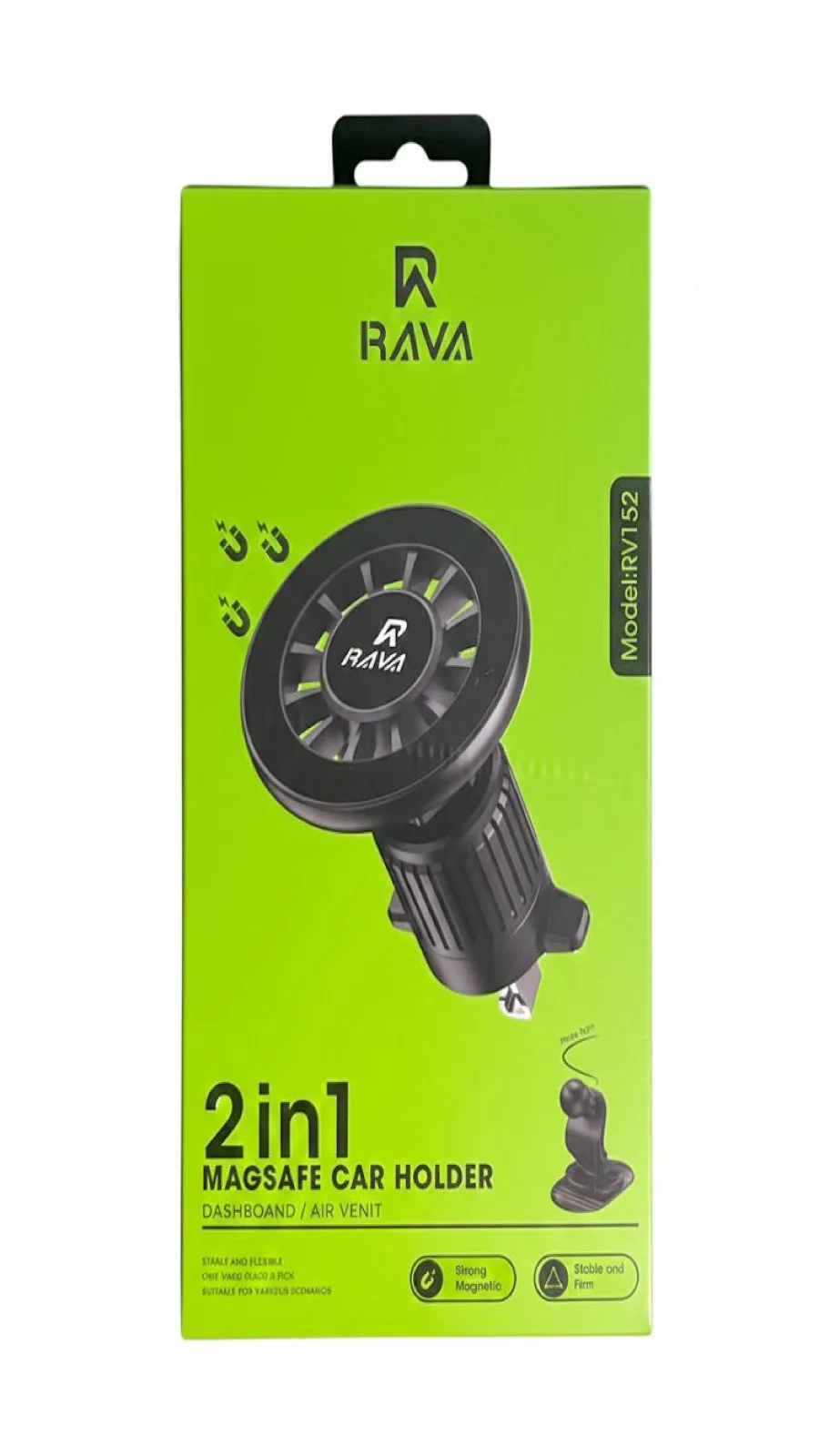 RAVA 2 IN 1 MAGSAFE CAR HOLDER RV-152